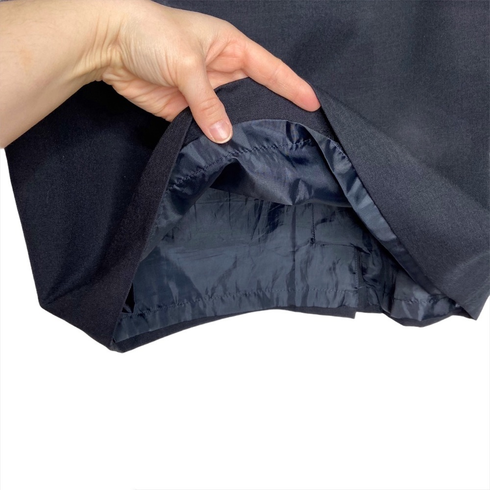 Kasper Solid Black Career Lined Short Straight Sk… - image 3